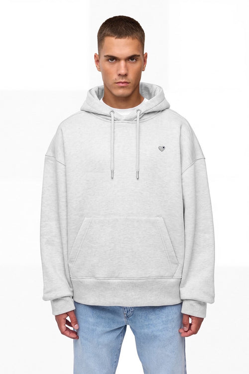 Hoodie oversize brodé cœur