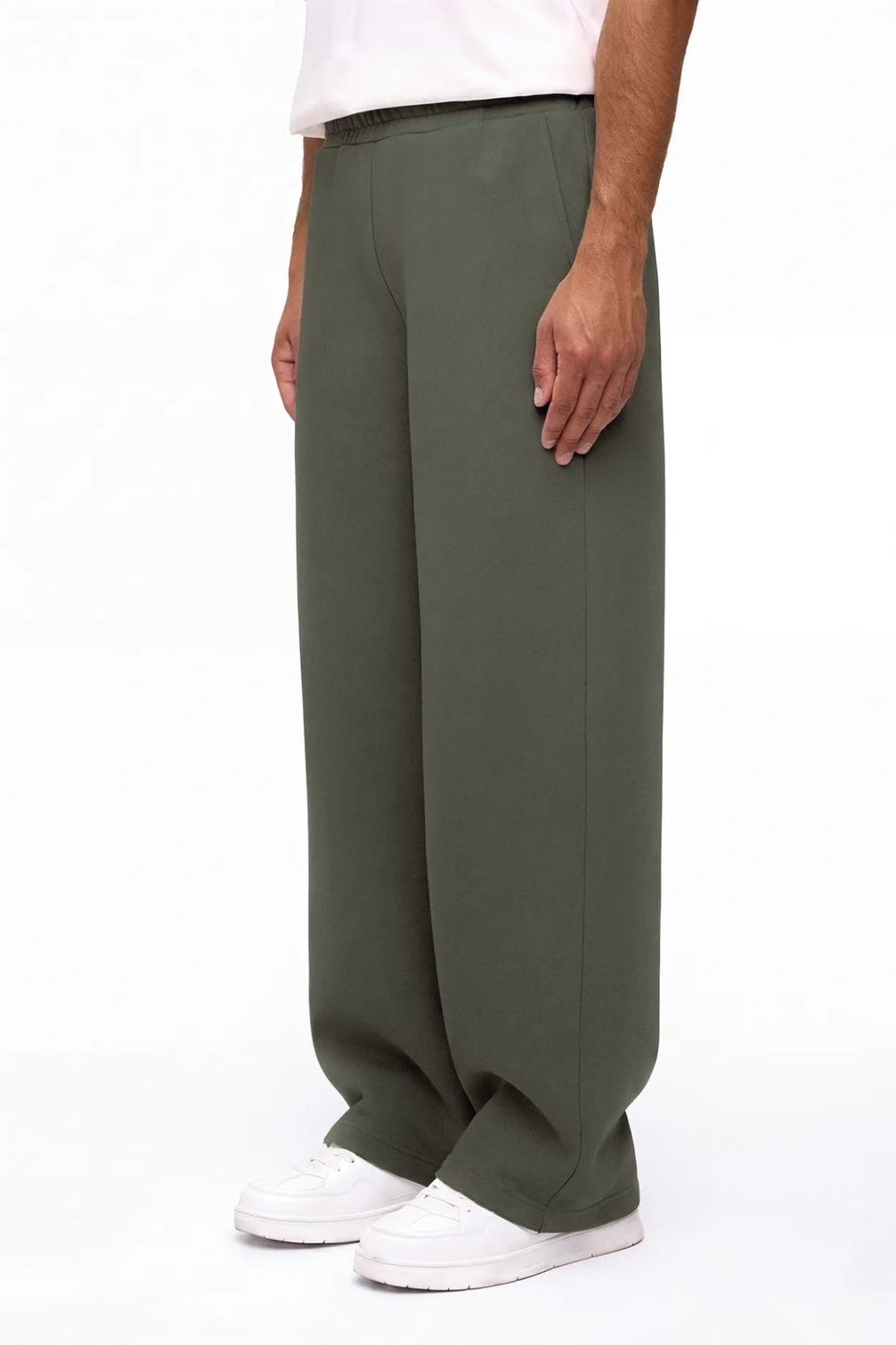 Pantalon large molleton